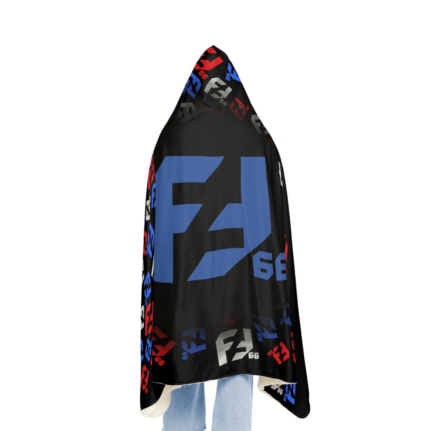 Fredrik Lindgren Blue Logo - Pattern - Snuggle Blanket (Adult) 10 - 30 days delivery time