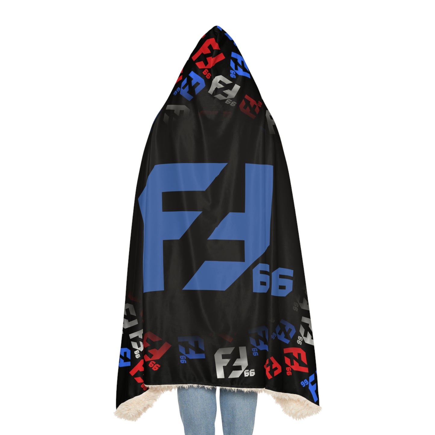 Fredrik Lindgren Blue Logo - Pattern - Snuggle Blanket (Adult) 10 - 30 days delivery time