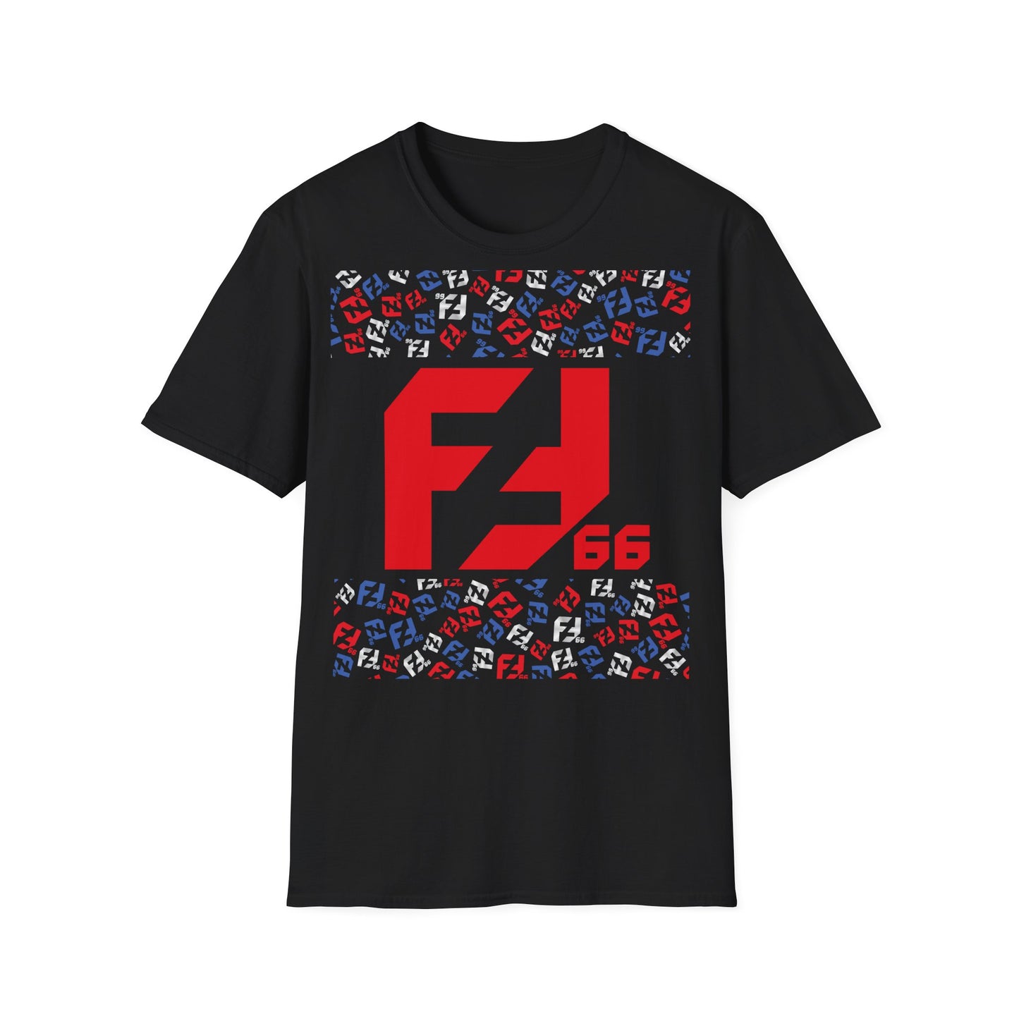 Fredrik Lindgren Red Logo - Pattern - Softstyle T-Shirt