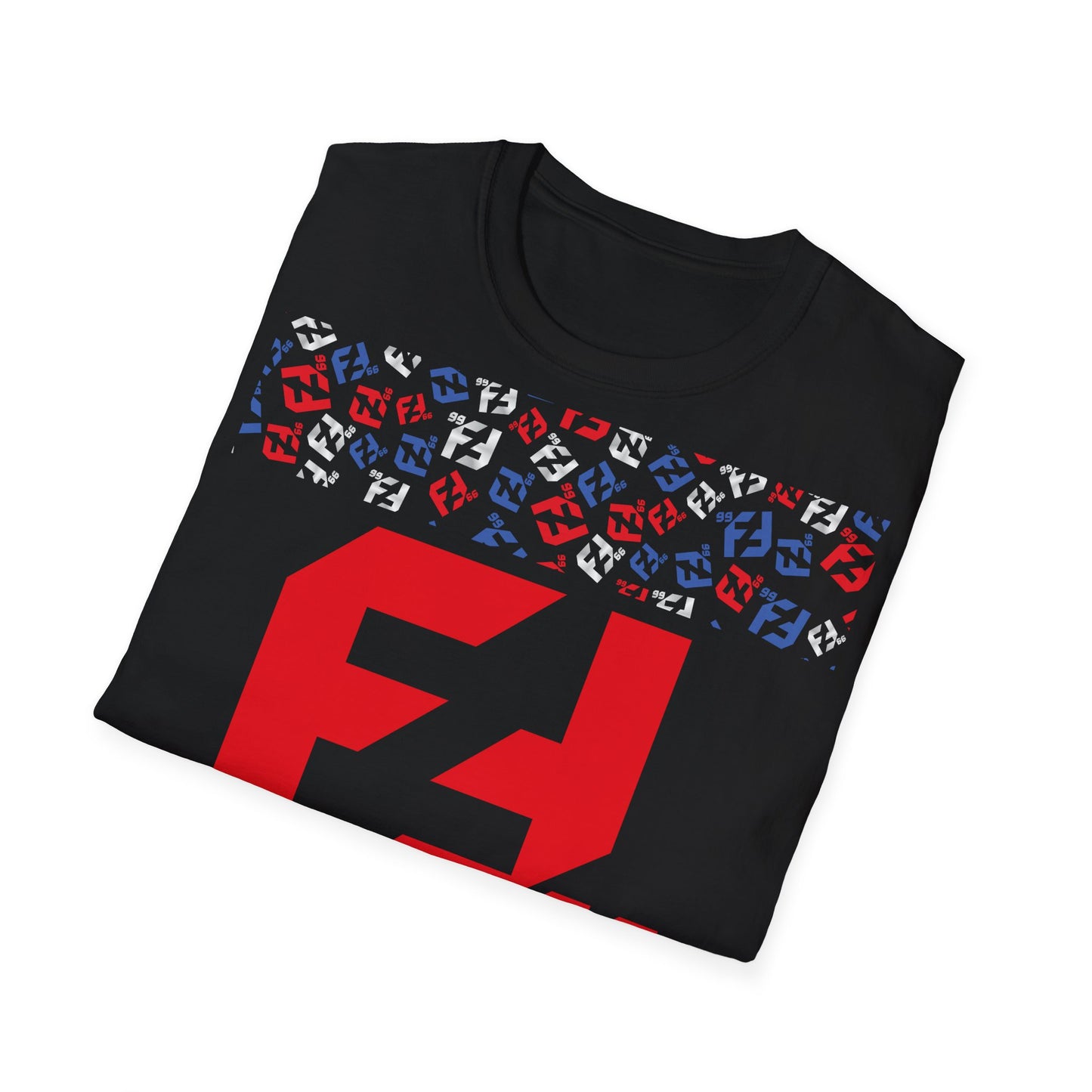 Fredrik Lindgren Red Logo - Pattern - Softstyle T-Shirt