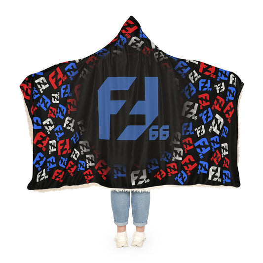 Fredrik Lindgren Blue Logo - Pattern - Snuggle Blanket (Adult) 10 - 30 days delivery time
