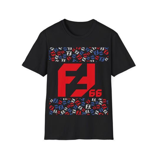 Fredrik Lindgren Red Logo - Pattern - Softstyle T-Shirt